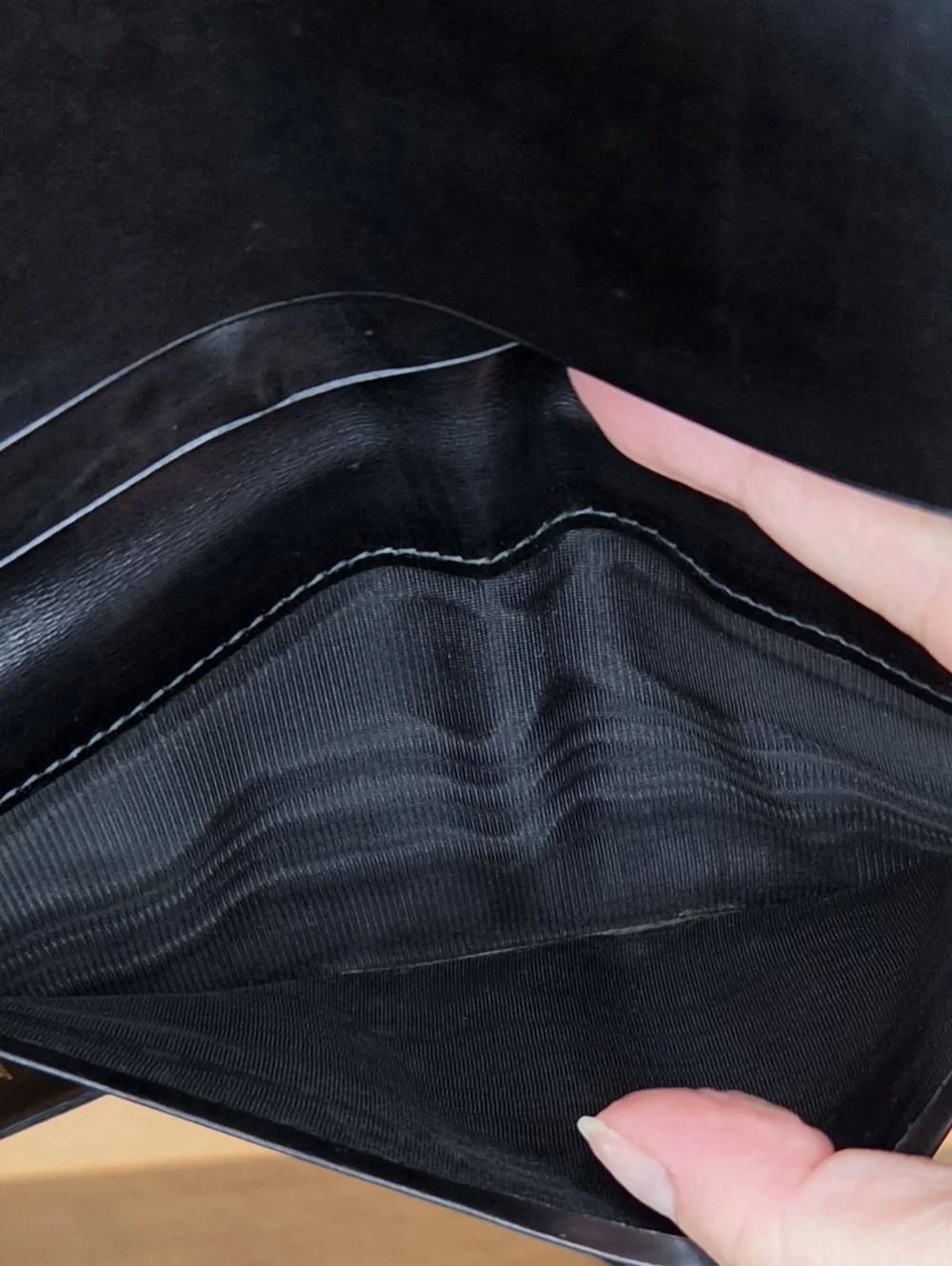 Salvatore Ferragamo Black Lizard Embossed Leather Long Wallet Gold Corner Italy